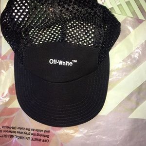 off white mesh hat